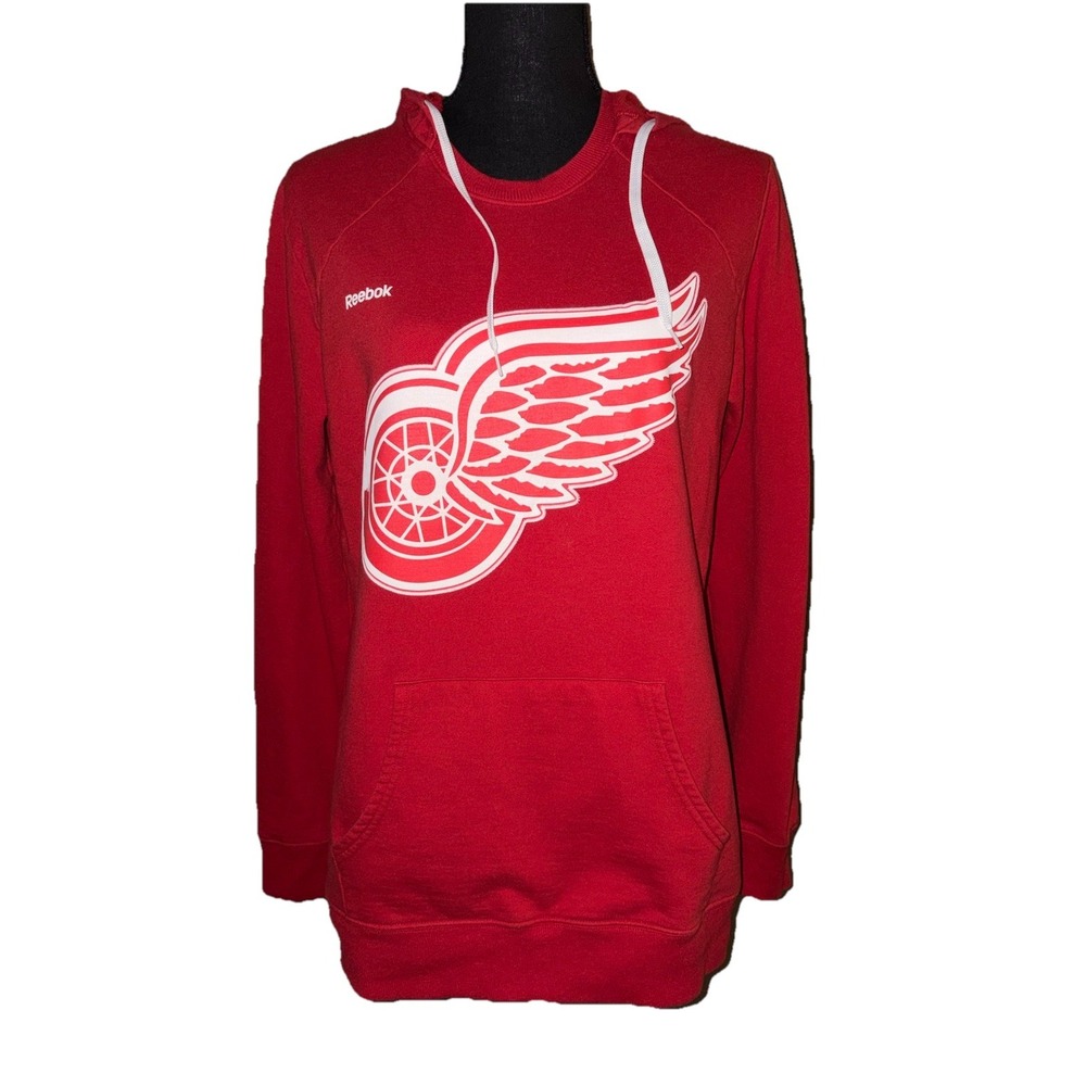 Reebok Detroit Red Wings NHL Hoodie sweatshirt Large - Picture 2 of 6